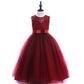 Girls Lace Wedding Dress – Elegant Flower Girl Pettiskirt Outfit for Big Kids