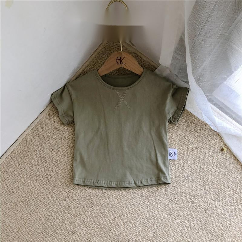 Baby Summer T-Shirt – Simple Short-Sleeve Tee for Boys & Girls