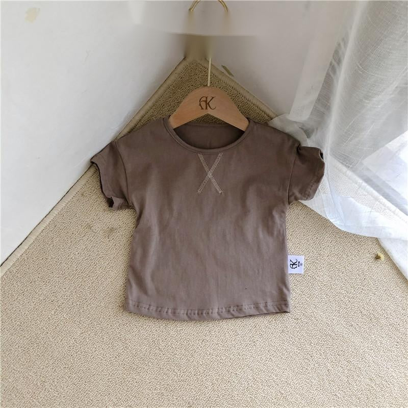 Baby Summer T-Shirt – Simple Short-Sleeve Tee for Boys & Girls