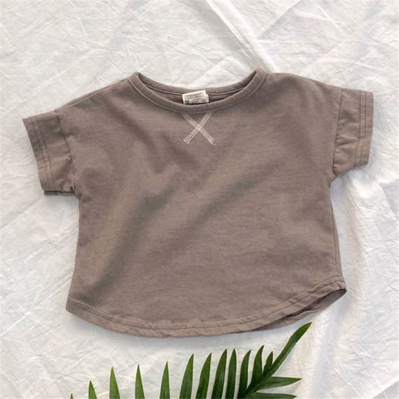 Baby Summer T-Shirt – Simple Short-Sleeve Tee for Boys & Girls