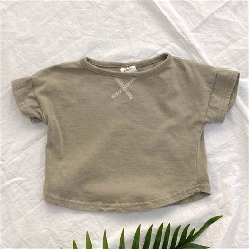 Baby Summer T-Shirt – Simple Short-Sleeve Tee for Boys & Girls