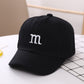 Kids Baseball Cap – Boys Cotton Hat with Letter M Embroidery