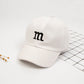 Kids Baseball Cap – Boys Cotton Hat with Letter M Embroidery