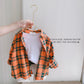 Baby & Kids Plaid Shirt – Long Sleeve Button-Up for Boys & Girls