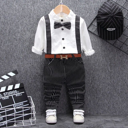 Baby Boy Two-Piece Outfit with Bib | Cute Kids Clothing Set
