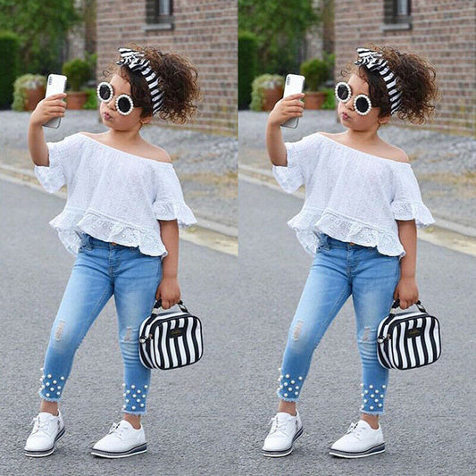 Girls Shirt & Shorts Set – Kids Clothes for Baby & Children