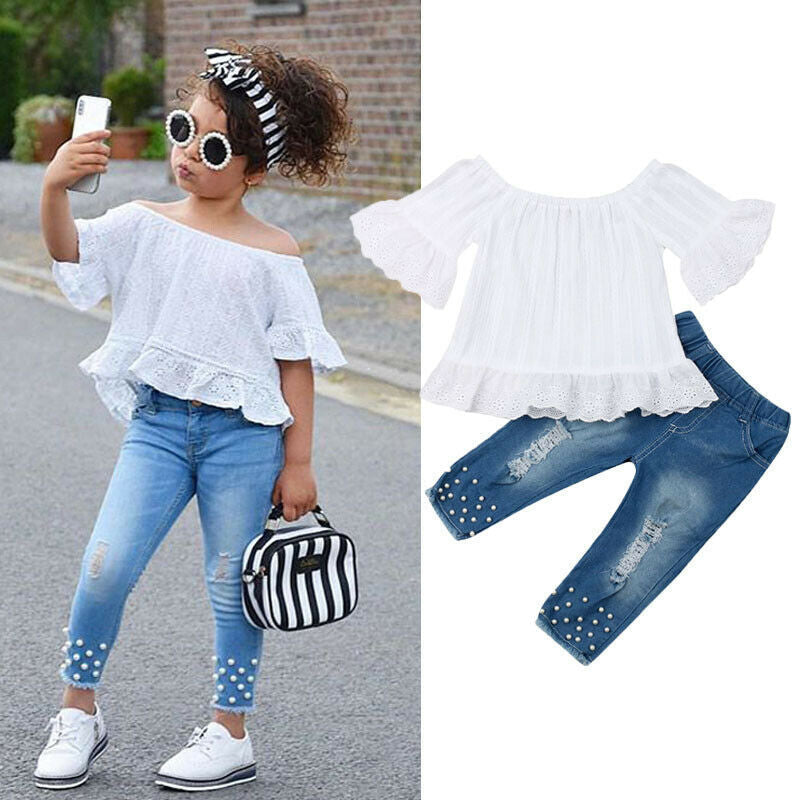 Girls Shirt & Shorts Set – Kids Clothes for Baby & Children