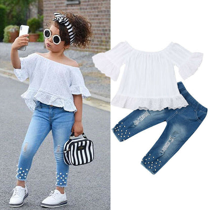 Girls Shirt & Shorts Set – Kids Clothes for Baby & Children