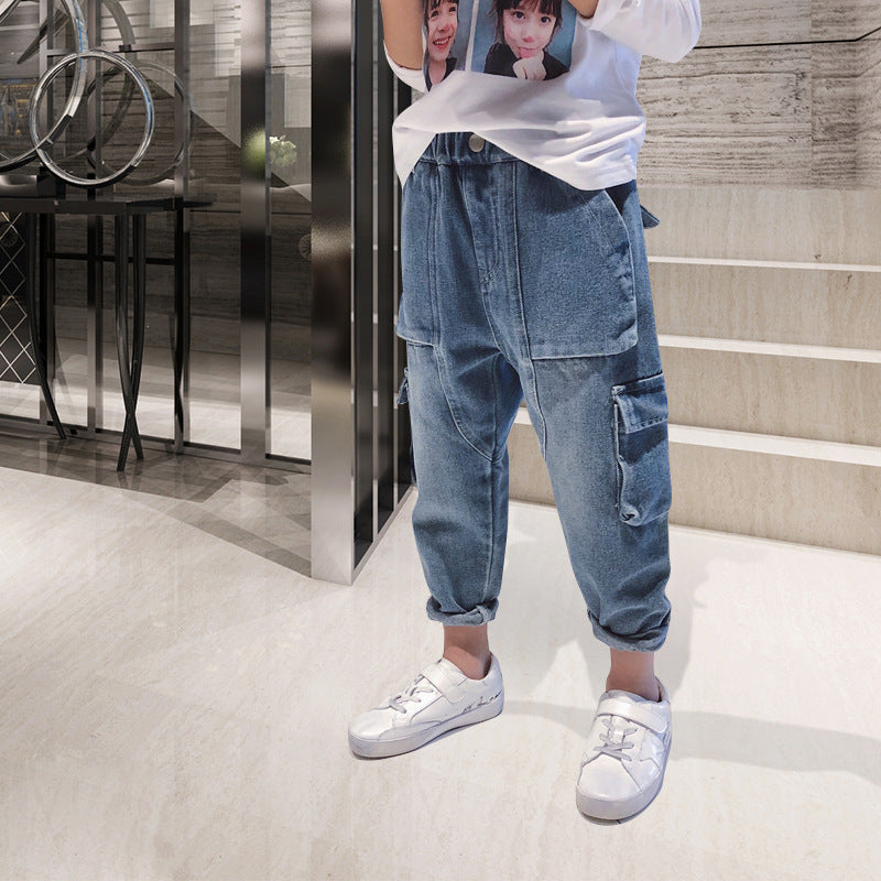 Big Kids Loose Harem Trousers – Comfortable Casual Pants