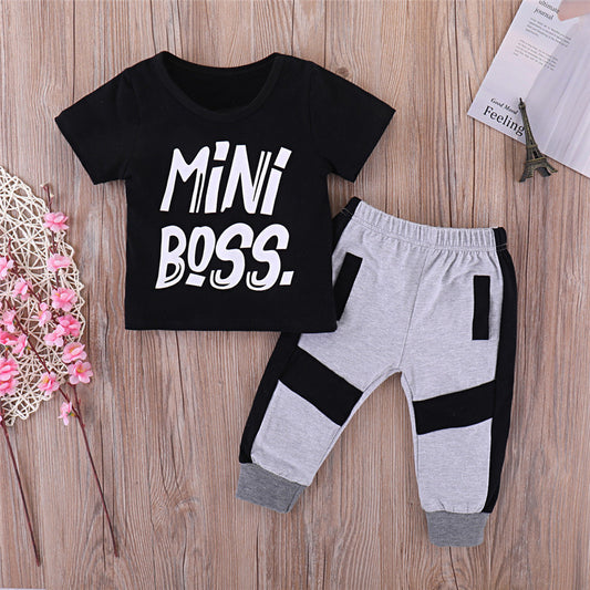 Pudcoco 2-Piece Baby Boys Clothes Set – Toddler Kids Casual Outfit