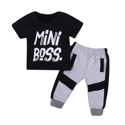 Pudcoco 2-Piece Baby Boys Clothes Set – Toddler Kids Casual Outfit