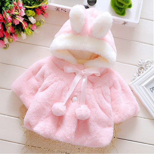 Samantha Kids Rabbit Ear Hooded Coat – Cute & Cozy Outerwear