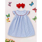 Baby Girls 4th of July Dress – Gingham American Flag Color Block Outfit