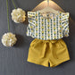 Kids Baby Girls Clothes – Short Sleeve T-Shirt & Pants Dress Set