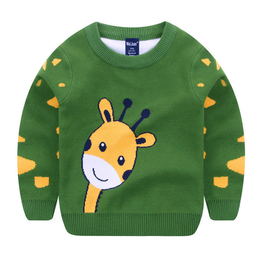Kids Cartoon Sweater – Cute Graphic Pullover for Children