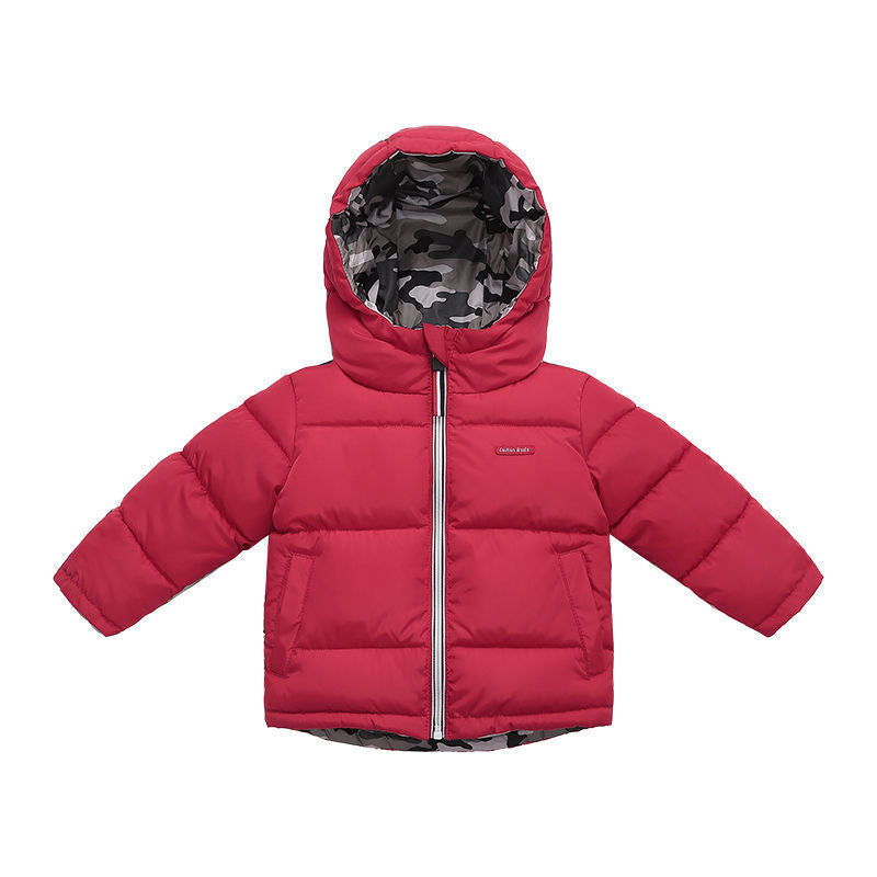 Reversible Padded Winter Jacket for Kids | Warm Double-Sided Coat