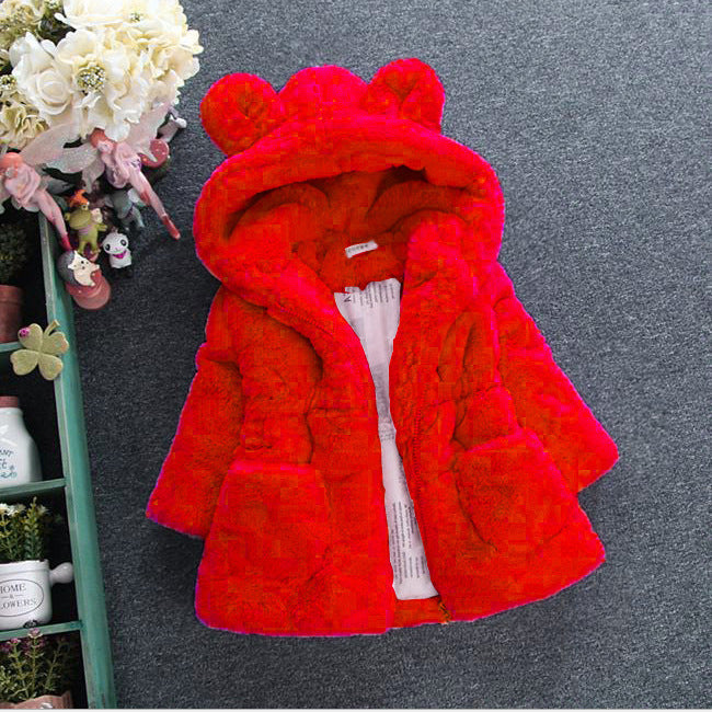 Girls Fur Coat –  Warm Autumn & Winter Jacket for Kids