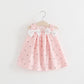 Girls Solid Color Bow Floral Print Halter Skirt – Cute Summer Outfit