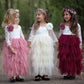 Girls White Princess Dress – Long Sleeve Lace Hollow Skirt | Autumn & Winter Irregular Dress for Kids