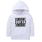 Kids' Hooded Sweater with Letter Print – Casual Pullover for Boys & Girls