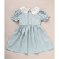 Toddler Girls’ Smocked Dress – Puff Sleeve Lace Princess Party Dress