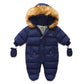 Baby Jumpsuit with Jacket & Gloves – Warm Winter Outfit for Kids