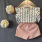 Kids Baby Girls Clothes – Short Sleeve T-Shirt & Pants Dress Set