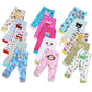 Kids Cartoon Print Leggings Set | 5-Piece Stretch Pants for Girls