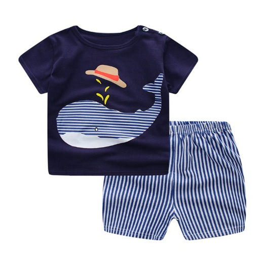 Cartoon Baby Clothing Sets – Summer T-Shirt Outfits for Boys & Girls