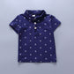 Boys' Anchor Print Summer Suit – Korean Style Short Sleeve Outfit for Spring & Summer