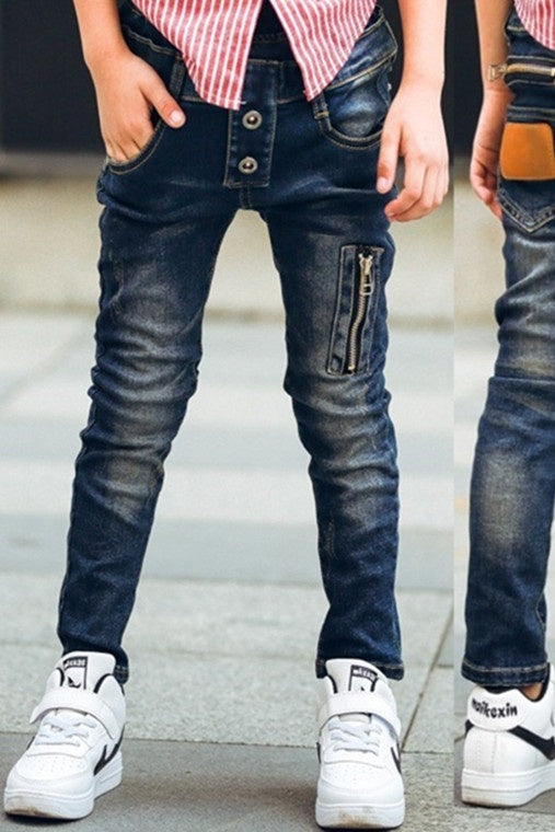 Boys Stretch Denim Pants – Comfortable & Stylish Jeans for Kids