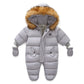Baby Jumpsuit with Jacket & Gloves – Warm Winter Outfit for Kids
