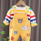 Boys’ Overalls Set – Casual Top & Dungarees Outfit for Kids