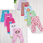 Kids Cartoon Print Leggings Set | 5-Piece Stretch Pants for Girls