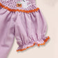 Baby Girl Halloween Dress – Ghost Embroidery with Headband Costume