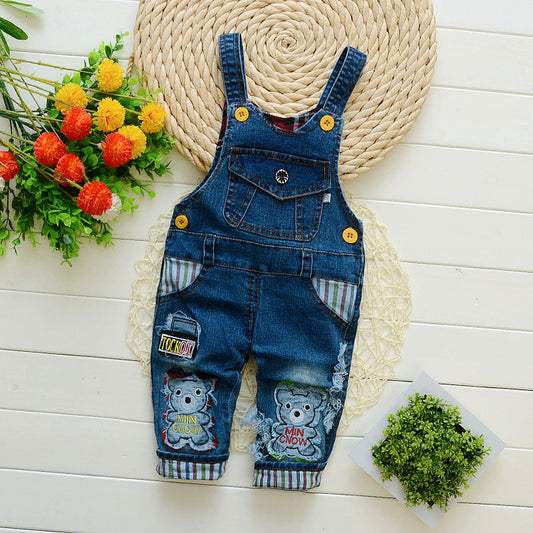 Kids Strap Jeans – Stylish Denim Pants for Boys & Girls