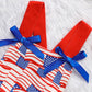 Baby Independence Day Bodysuit – Flag Pattern Sleeveless Bowknot Romper