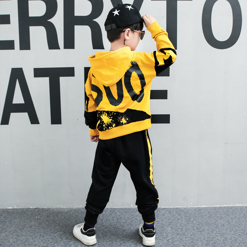 Boys’ Hooded Sports Suit – 2-Piece Athletic Outfit for Kids