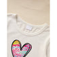 Kid's Grandma and Granddaughter Outfit – Letter & Heart Print Long Sleeve Top and Pants Set (2-Piece Loungewear)