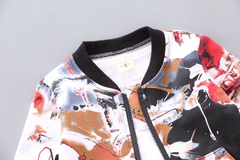Boys’ Autumn & Winter 3-Piece Outfit – Handsome Kids Clothes