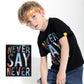 Kids Letter Print T-Shirt – Fun Graphic Tee for Boys & Girls