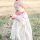 Infant Baby Girl Valentine’s Day Dress – White Lace Short Sleeve Party Dress with Red Embroidery