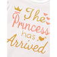 3-Piece Newborn Baby Girl Outfit | Letter Romper, Tutu Skirt & Headband Set
