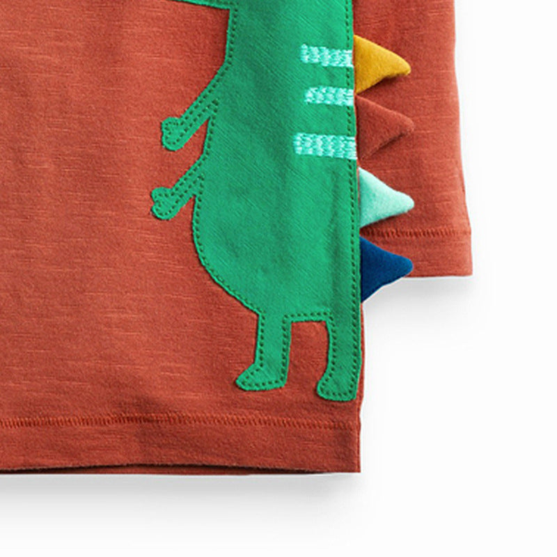 Knitted Cotton Boy T-Shirt – Soft Breathable Casual Summer Top for Kids