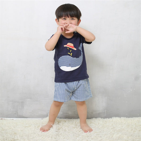 Cartoon Baby Clothing Sets – Summer T-Shirt Outfits for Boys & Girls