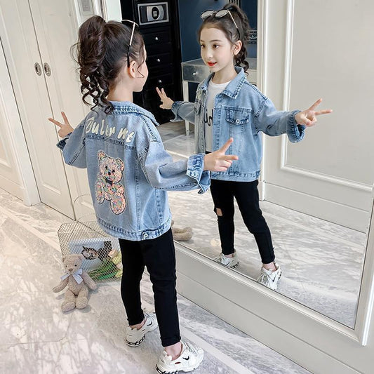 Cartoon Denim Jacket – Children’s Cute Tops & Outerwear