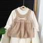 Baby Girl Dress Set – Long-Sleeve Round-Neck Outfit for Kids
