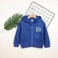 Toddler Girl Zip Up Hoodie Jacket – Letter Print Long Sleeve Sweatshirt