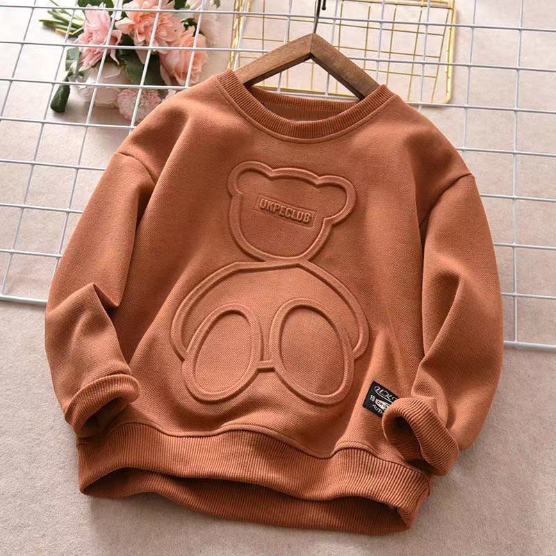 Children’s Long Sleeve T-Shirt – Plus Velvet Warm Bottoming Shirt for Kids