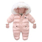 Baby Jumpsuit with Jacket & Gloves – Warm Winter Outfit for Kids